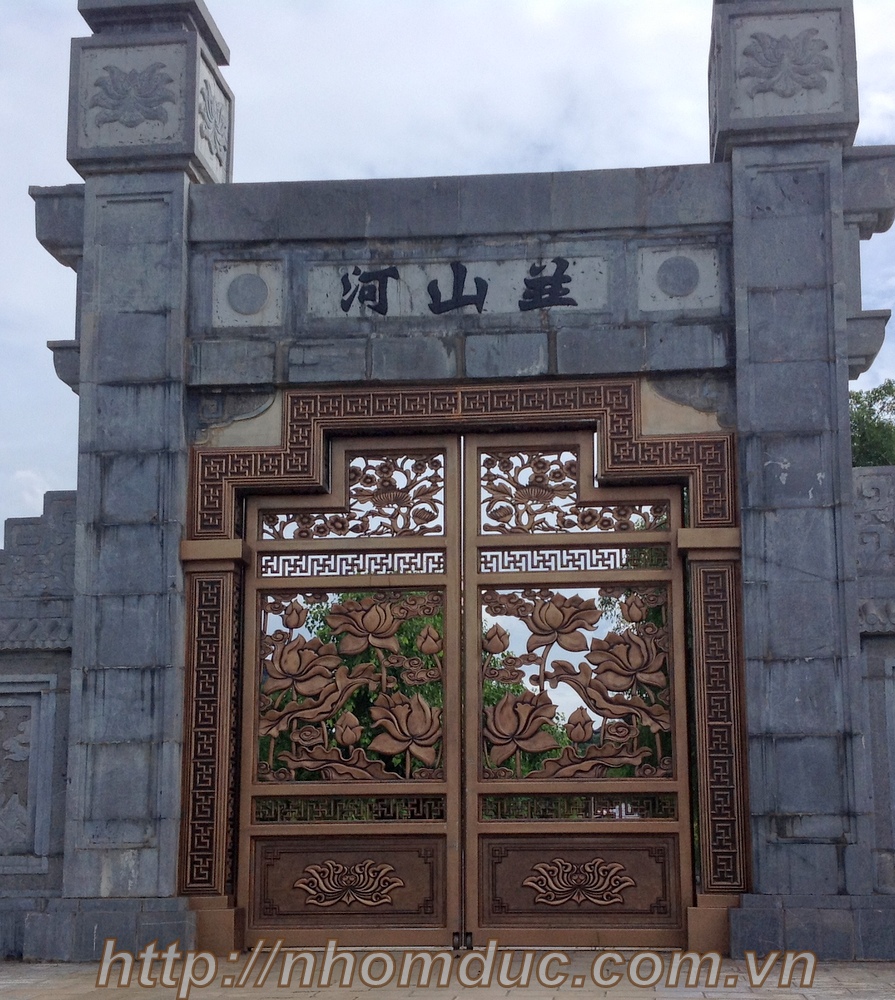  Nhôm đúc cổng chùa, sản xuất công nghệ Nhật Bản