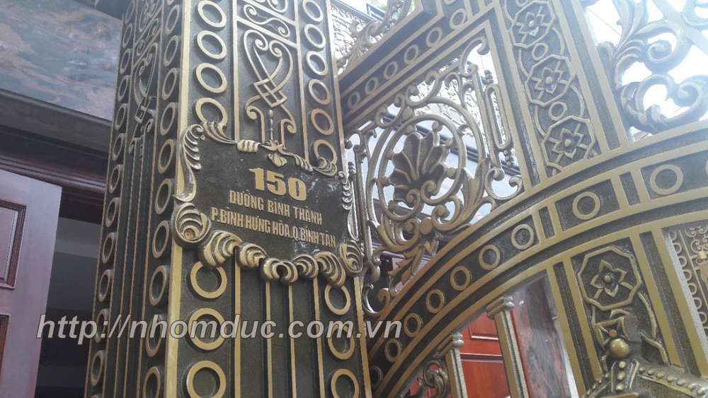 Thi công cổng nhôm đúc Tân Phú, Hồ Chí Minh