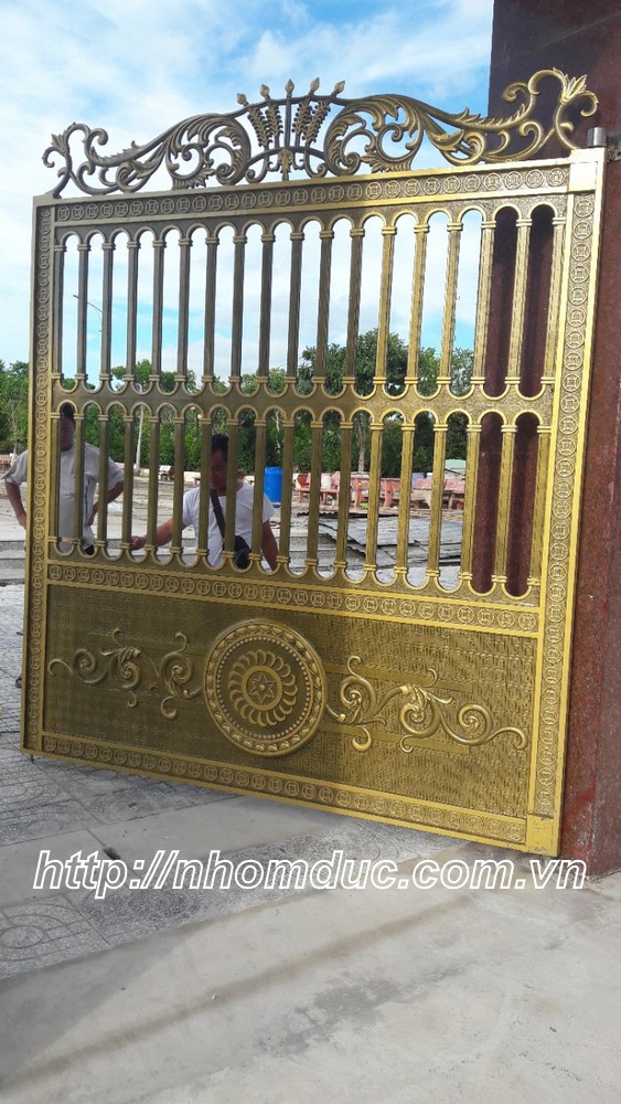 Cổng Biệt thự đẹp cổng nhôm đúc Kiên Giang 