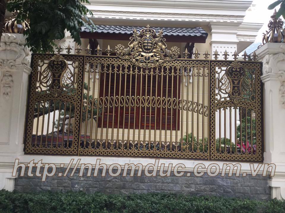 cửa cổng biệt thự nhôm đúc Fuco Bình Minh, cửa cổng biệt thự nhôm đúc Fuco Vĩnh Phúc