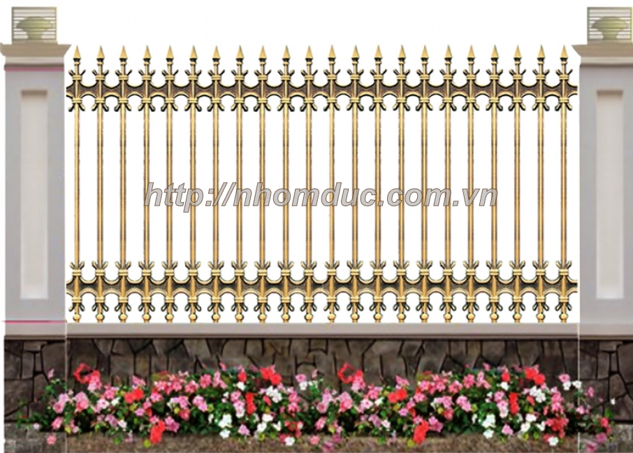 Hàng rào nhôm đúc không bị oxi hóa, bền, đẹp với thời gian