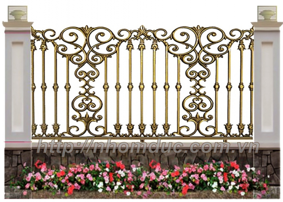 Hàng rào hợp kim nhôm đúc ( hàng rào nhôm đúc, hàng rào đẹp, hàng rào ), sản phẩm hợp kim nhôm đúc chất lượng