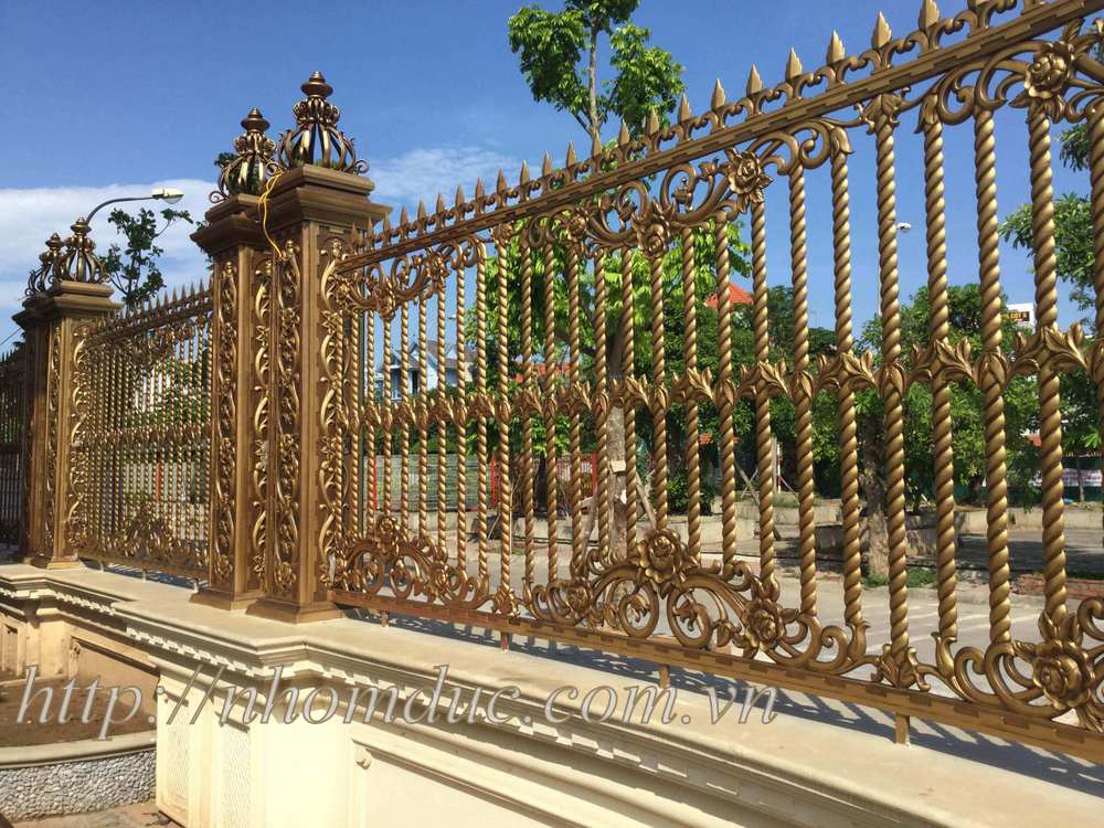 Hàng rào nhôm đúc hợp kim HR 120, Hàng rào nhôm đúc biệt thự,  chuyên cung cấp những mẫu cổng hàng rào có thiết kế hiện đại