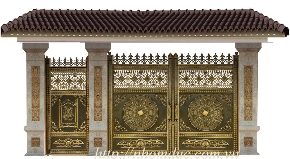 Cửa cổng nhôm đúc tại Ninh Bình. Cửa cổng nhôm đúc tại Ninh Bình, Sản phẩm đúc chân không cửa cổng nhôm đúc , cửa cổng đẹp