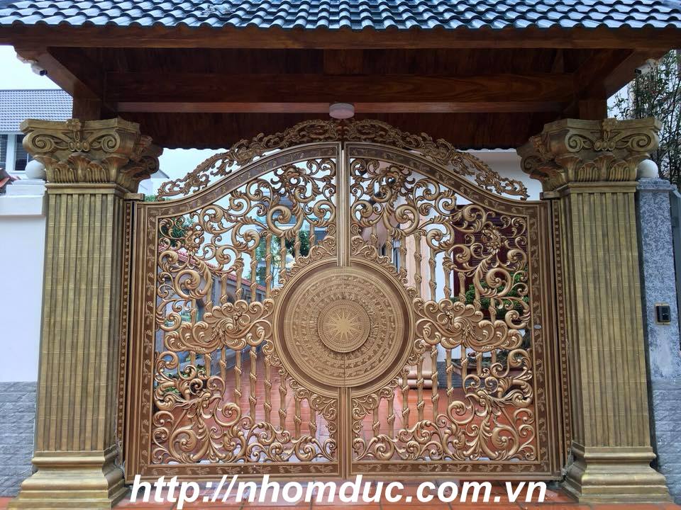 cửa cổng hợp kim nhôm đúc Bắc Ninh 