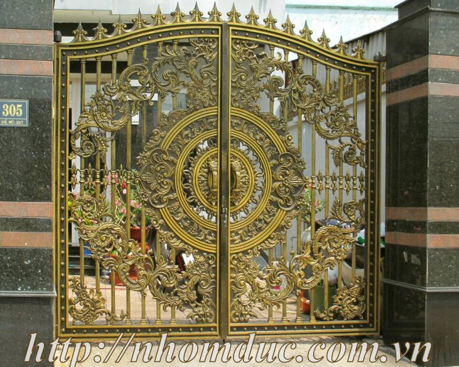Cửa cổng nhôm đúc đẹp, Biệt Thự Lâu Đài Nhà Phố‎‎
