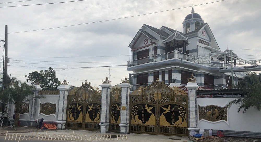 Cổng nhôm đúc biệt thự tại Bình Dương, nhom duc Binh Duong, Nhôm đúc tại Thành Phố Thủ Dầu Một, Nhôm đúc tại Thị xã Thuận An, Nhôm đúc