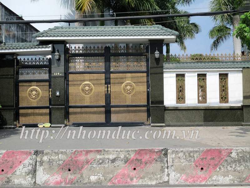Mẫu cửa cổng nhôm đúc GAT, Cổng biệt thự Hà Nội