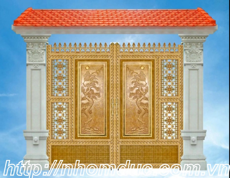 cổng nhôm đúc, hàng rào nhôm đúc, ban công nhôm đúc, cao cấp hàng đầu tại Hải Vân, Nam Định.