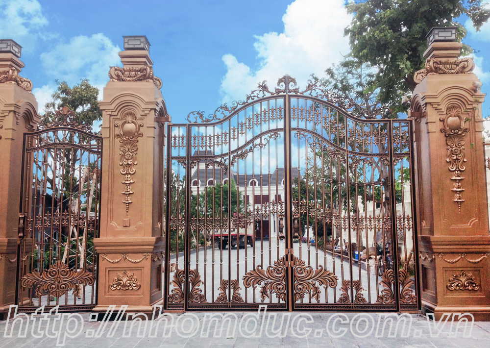 Mẫu cổng biệt thự đẹp nhất Hà Nội, mẫu cổng nhà đẹp, mẫu cổng đúc