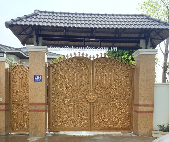 Cổng cửa nhôm đúc – Nhôm đúc Hà Nội