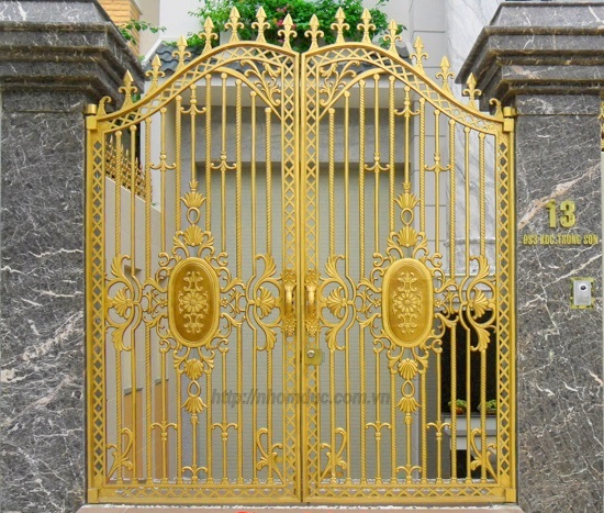 Mẫu cửa cổng nhôm đúc GAT 514