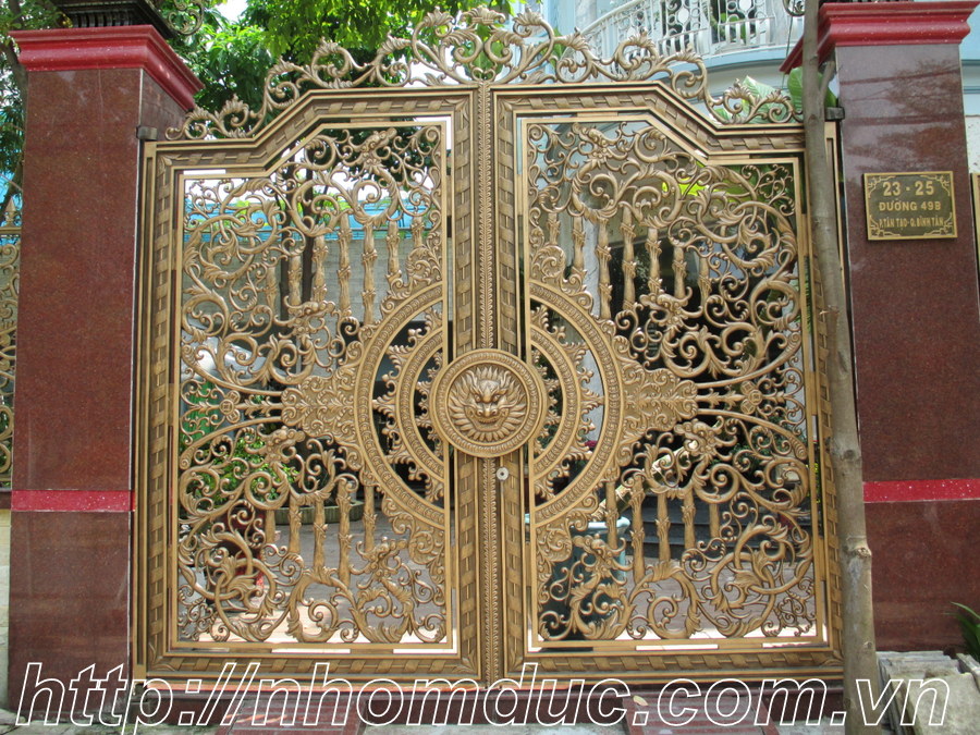 Cổng nhôm đúc Phường Tân Tạo, Quận Bình Tân, HCM