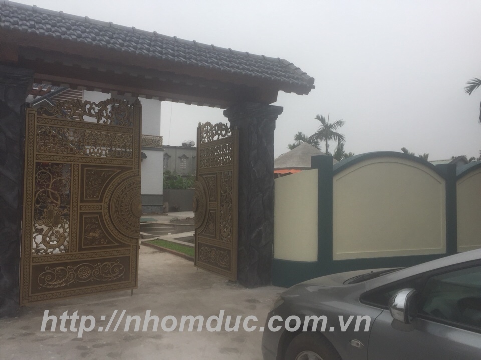 Cổng nhôm đúc Nam Định. Nhà máy sản xuất cổng nhôm đúc