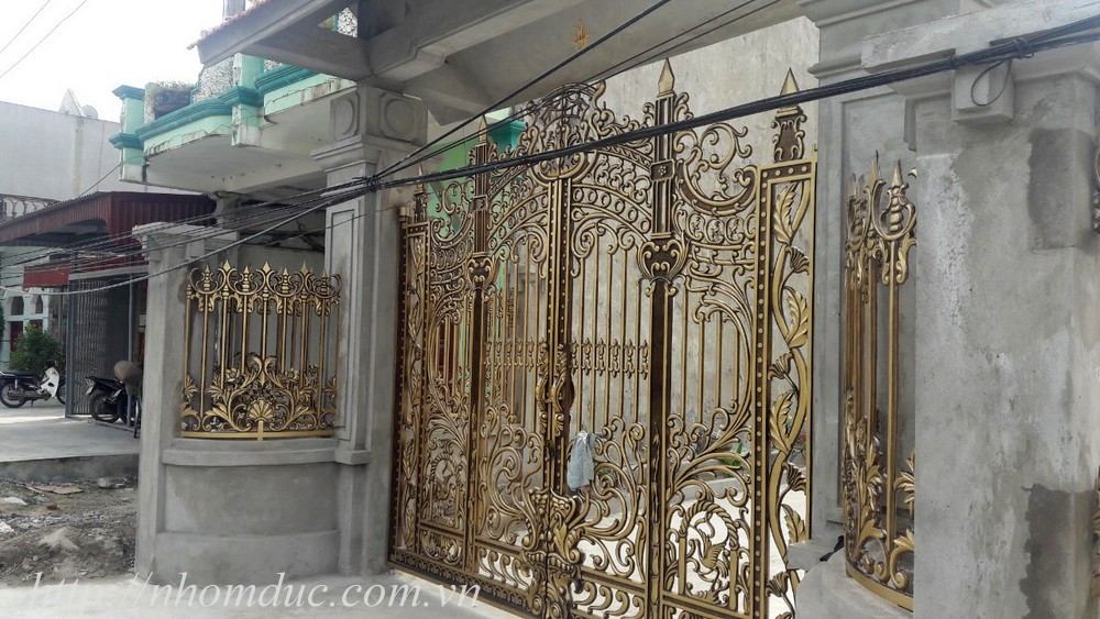  Công trình cổng nhôm đúc, cửa nhôm đúc , cầu thang nhôm đúc đã thi công tại Nam Định