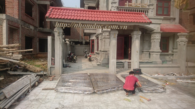 công trình nhôm đúc cổng, hàng rào tại Trần Hưng Đạo, Lào Cai