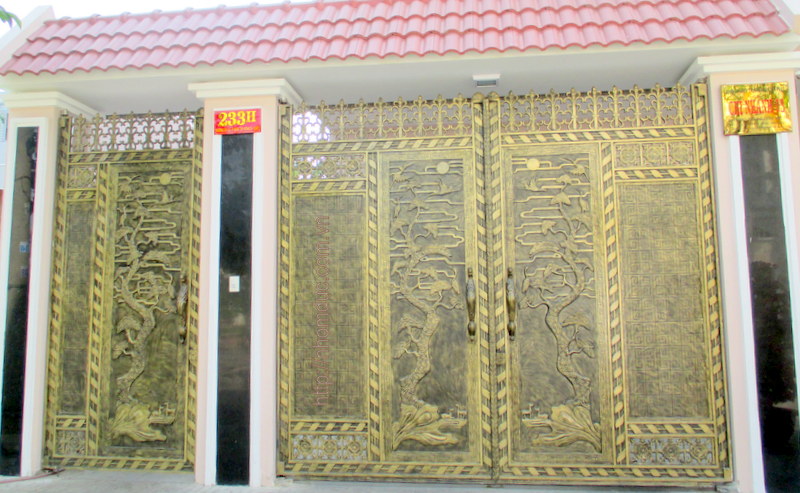 cửa cổng nhôm đúc GAT 141